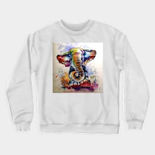 Majestic elephant playing Crewneck Sweatshirt